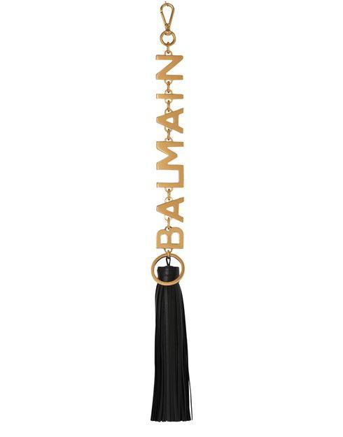 Balmain leather pompom charm by BALMAIN