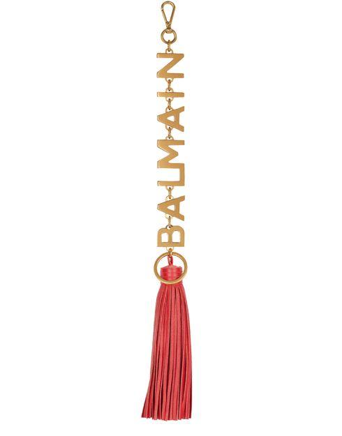 Balmain leather pompom charm by BALMAIN