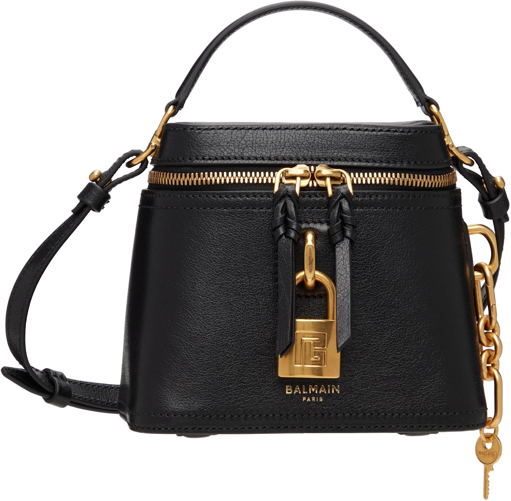 Black Pulse Vanity Bag by BALMAIN