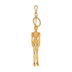 Brass mannequin key ring by BALMAIN