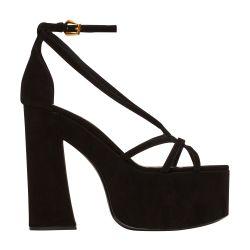 Cam suede platform sandals by BALMAIN