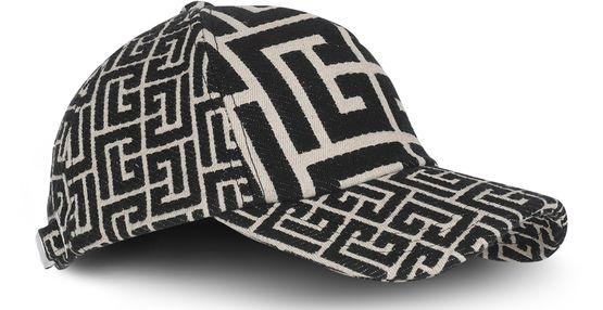 Cap with monogram pattern by BALMAIN