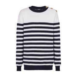 Cashmere sailor-stripe sweater by BALMAIN