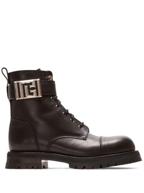 Charlie leather combat boots by BALMAIN
