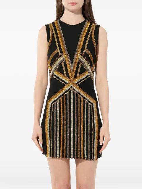 Const embroidered mini dress by BALMAIN