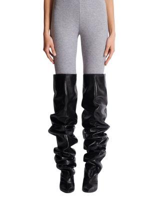 Cotton Knit Leggings by BALMAIN