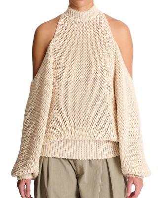 Cotton Knit Open-Shoulder Jumper by BALMAIN