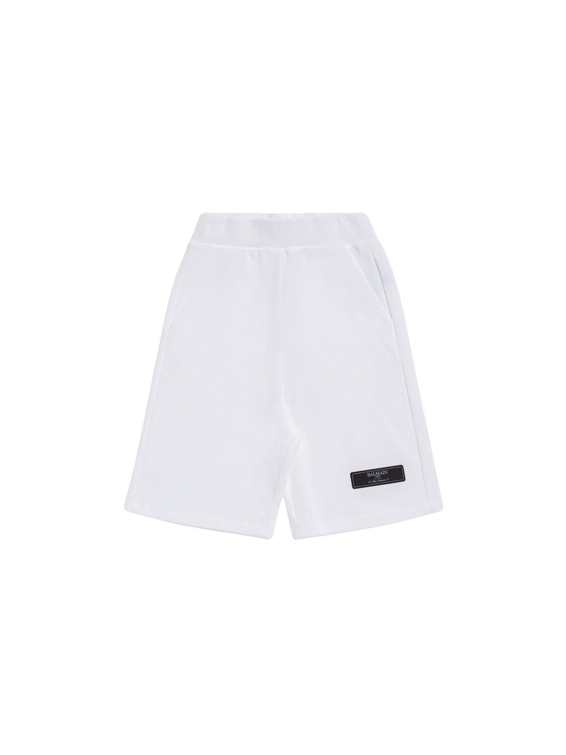 Cotton Sweat Shorts W/logo by BALMAIN