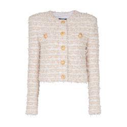 Cropped tweed jacket by BALMAIN