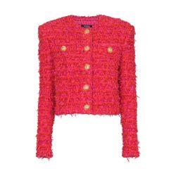 Cropped tweed jacket by BALMAIN