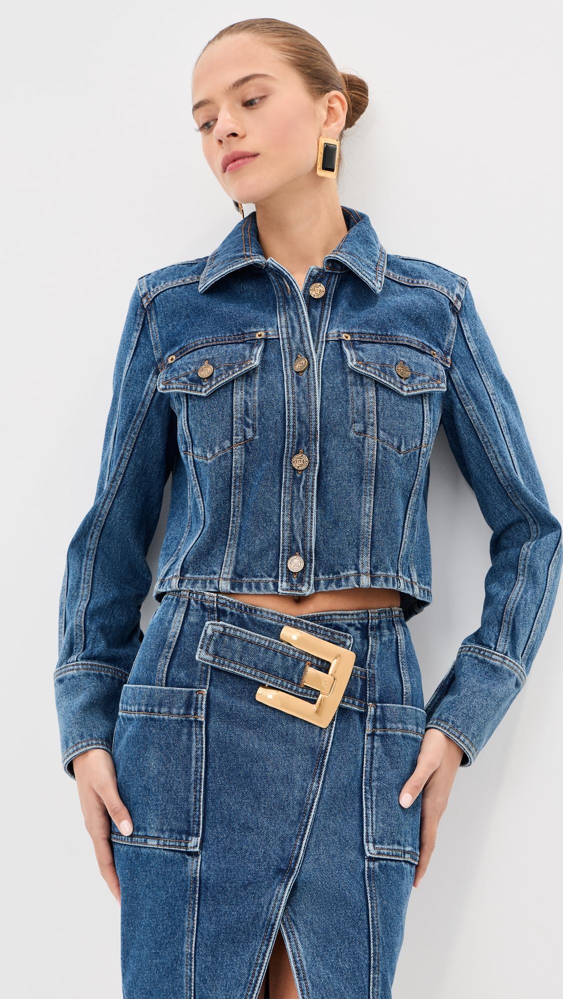 Dark Denim Jacket by BALMAIN