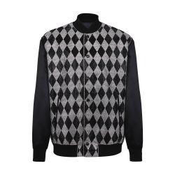 Diamond satin bomber with rhinestones by BALMAIN