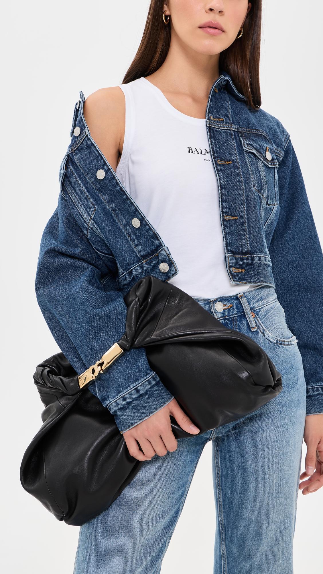Dinner At 8 Lambskin Clutch by BALMAIN