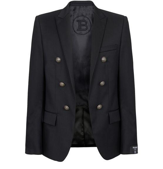 Double-breasted wool blazer by BALMAIN