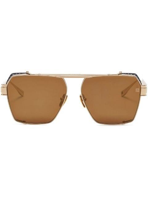 Premier square-frame sunglasses by BALMAIN EYEWEAR