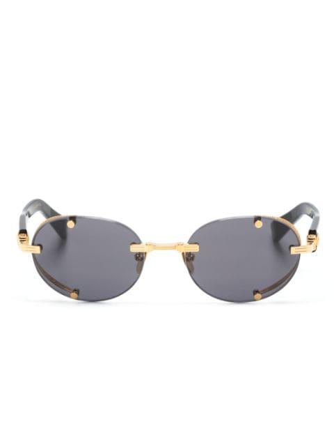 oval-frame tinted sunglasses by BALMAIN EYEWEAR