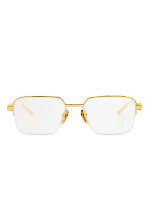 rectangle-frame glasses by BALMAIN EYEWEAR