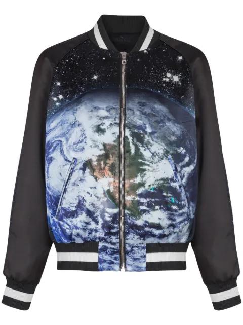 Earth & Stars varsity jacket by BALMAIN