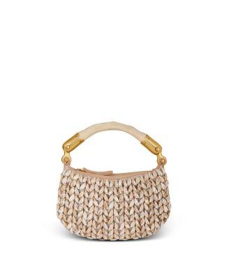 Ebene Mini Bag in Suede and Shells by BALMAIN