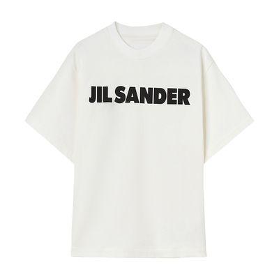 Eco-responsible cropped cotton t-shirt with Balmain logo print by BALMAIN