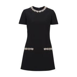 Embroidered straight dress by BALMAIN