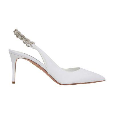 Eva bicolor embossed calfskin leather pumps by BALMAIN