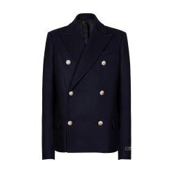 Felted wool cropped coat by BALMAIN