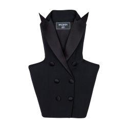 Grain de poudre basque bustier dress by BALMAIN