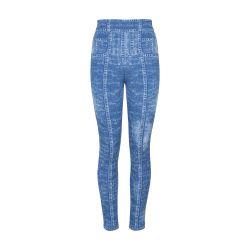 Jacquard knit leggings with denim effect by BALMAIN