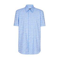 Jacquard shirt with love letter print by BALMAIN