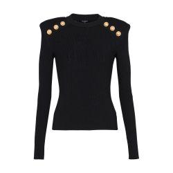 Knit jumper with button details by BALMAIN