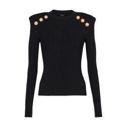Knitted sweater with buttons by BALMAIN