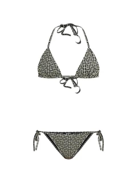 Labirinto-print bikini by BALMAIN