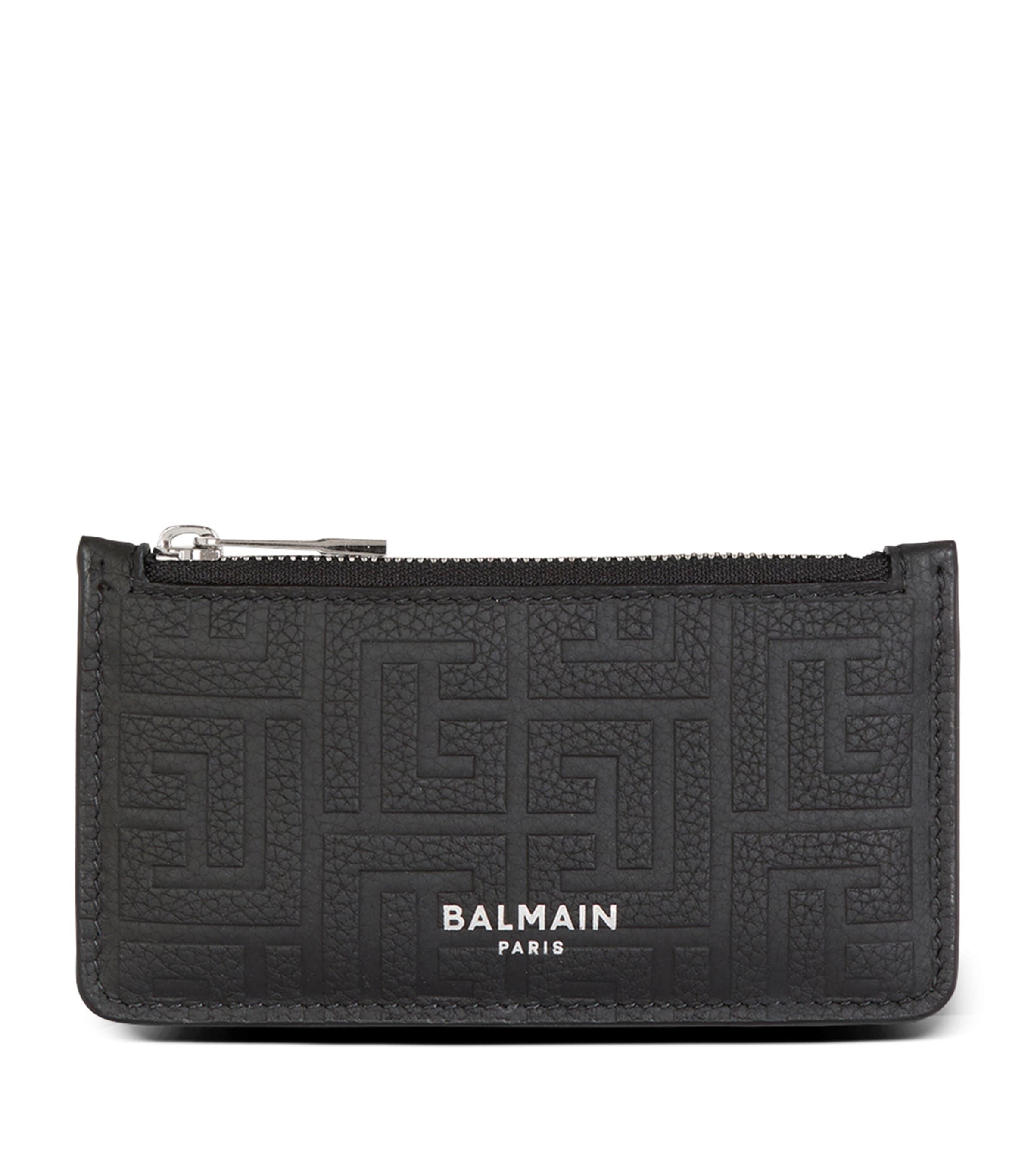 Leather Labyrinth Coin Purse by BALMAIN