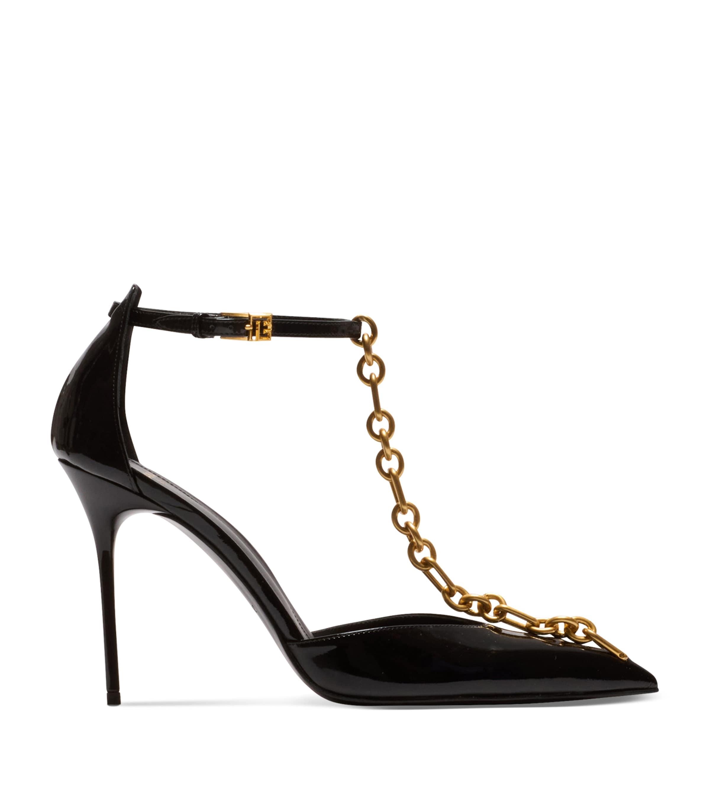 Leather Sync Heeled Mules 95 by BALMAIN