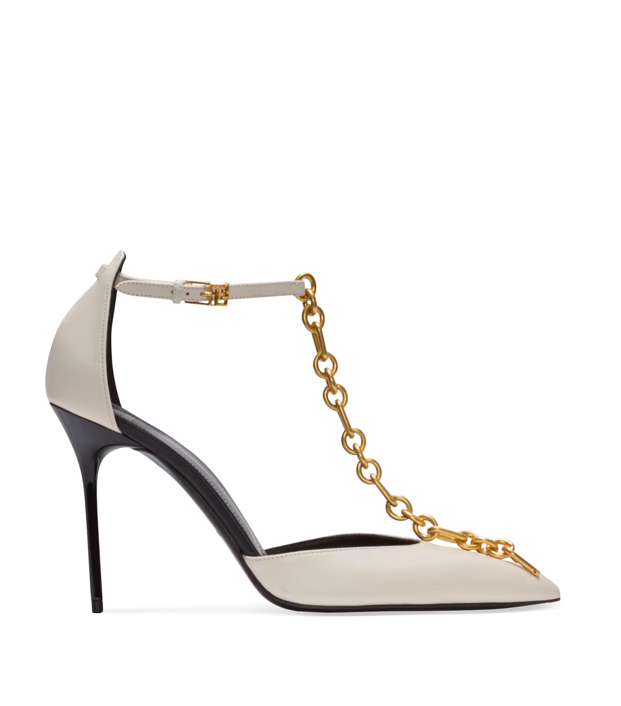 Leather Sync Heeled Mules 95 by BALMAIN