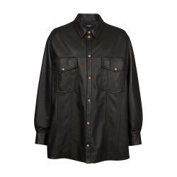 Leather overshirt by BALMAIN