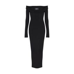 Long plain knit dress by BALMAIN
