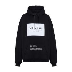 Main Lab Label Hoodie by BALMAIN