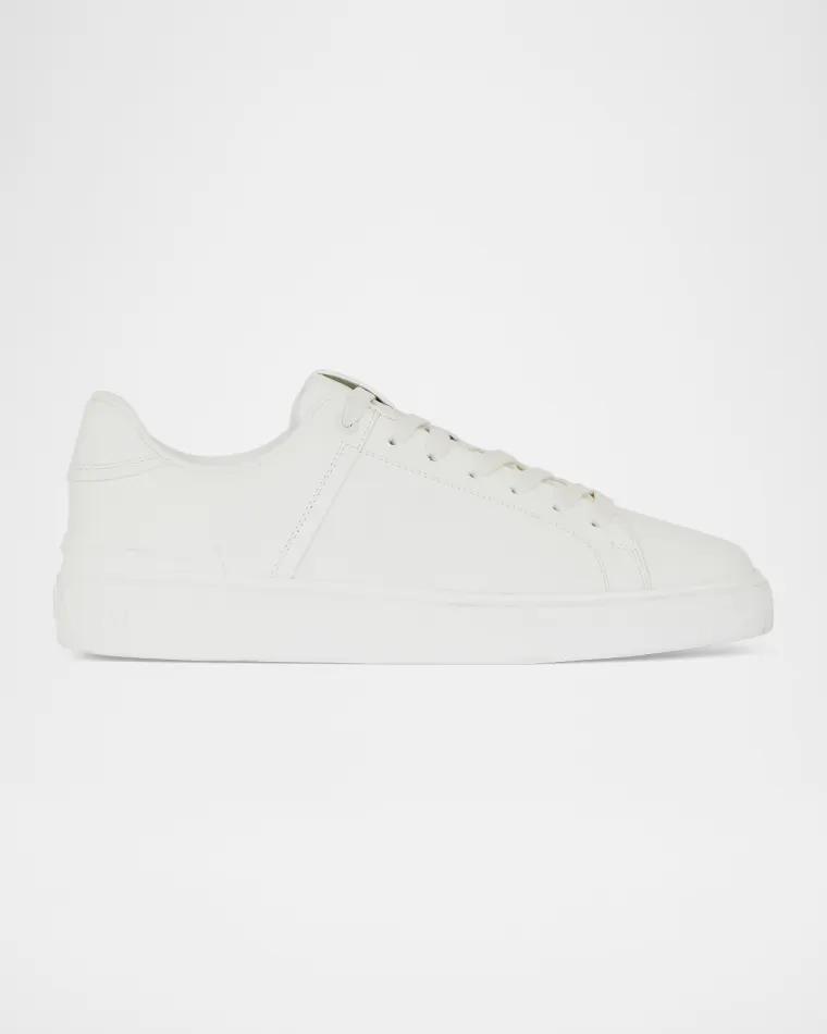 Men's B-Court Leather Low-Top Sneakers by BALMAIN