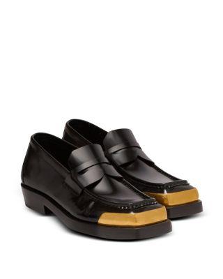 Men's Glazed Square-Toe Loafers by BALMAIN