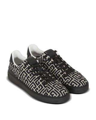 Men's Monogram B-Court Trainers by BALMAIN