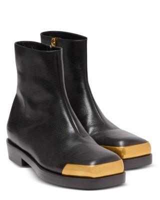 Men's Textured Square-Toe Boots by BALMAIN
