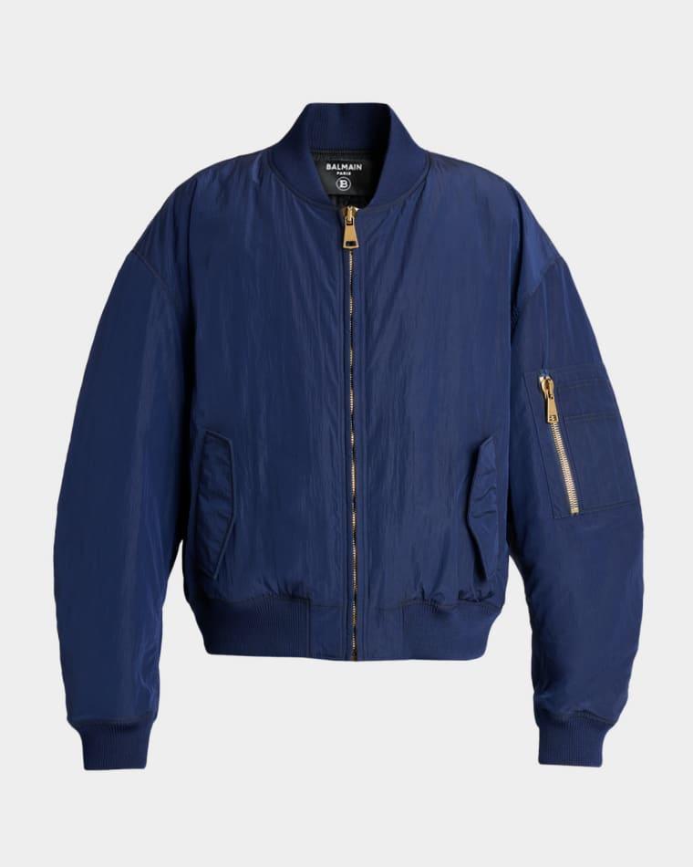 Men's Vintage Embroidered Bomber Jacket by BALMAIN