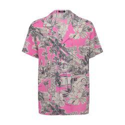 Miami printed silk short-sleeved pyjama shirt by BALMAIN