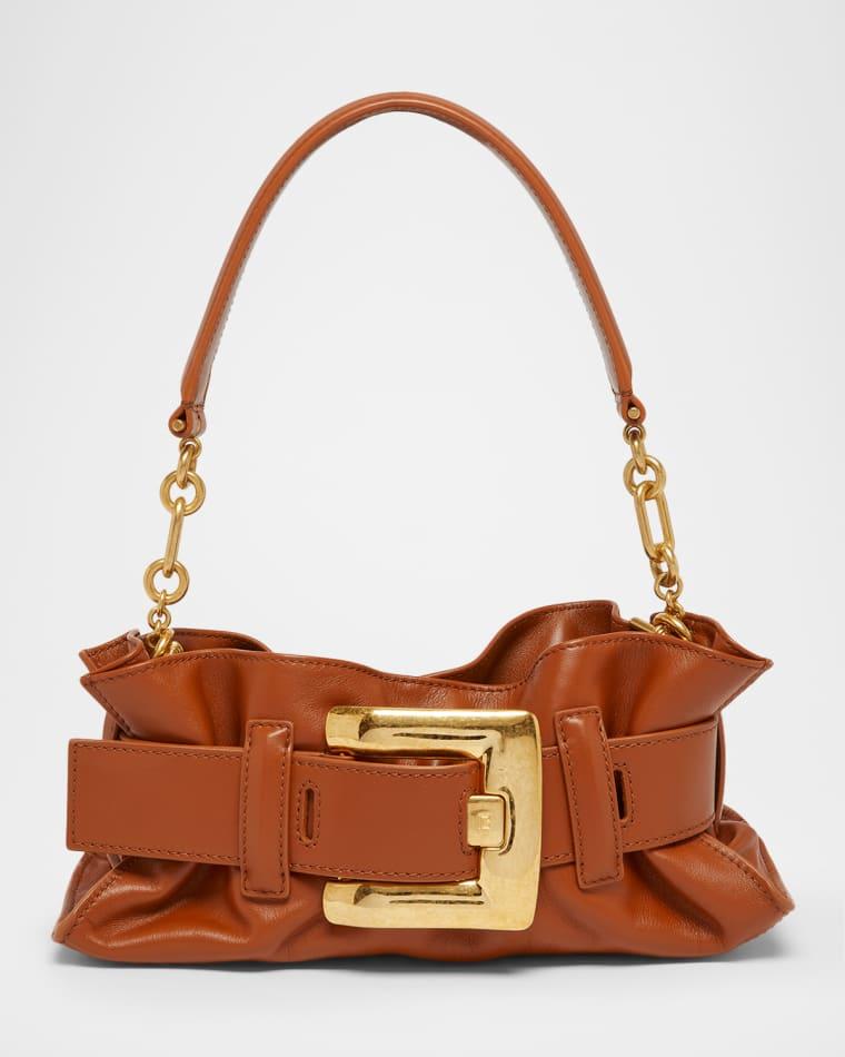 Mini Anthem Leather Shoulder Bag by BALMAIN