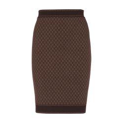 Mini Monogram Jacquard Skirt by BALMAIN