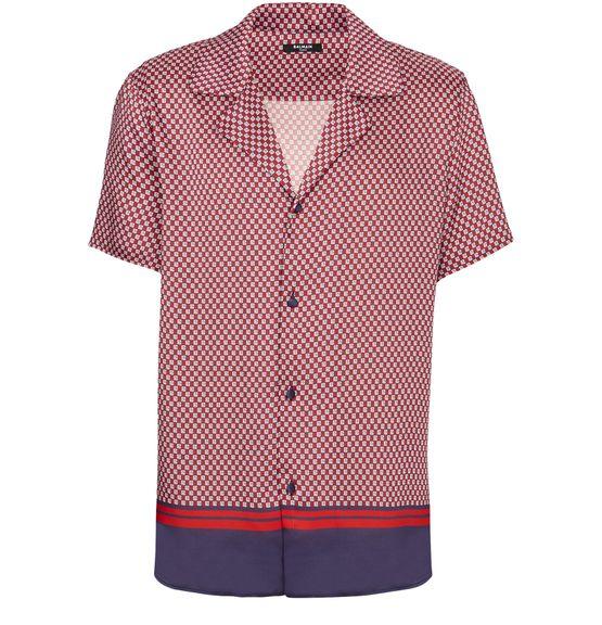 Mini monogrammed printed shirt by BALMAIN