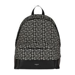 Monogram jacquard backpack by BALMAIN