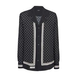 Monogrammed scarf printed shirt by BALMAIN